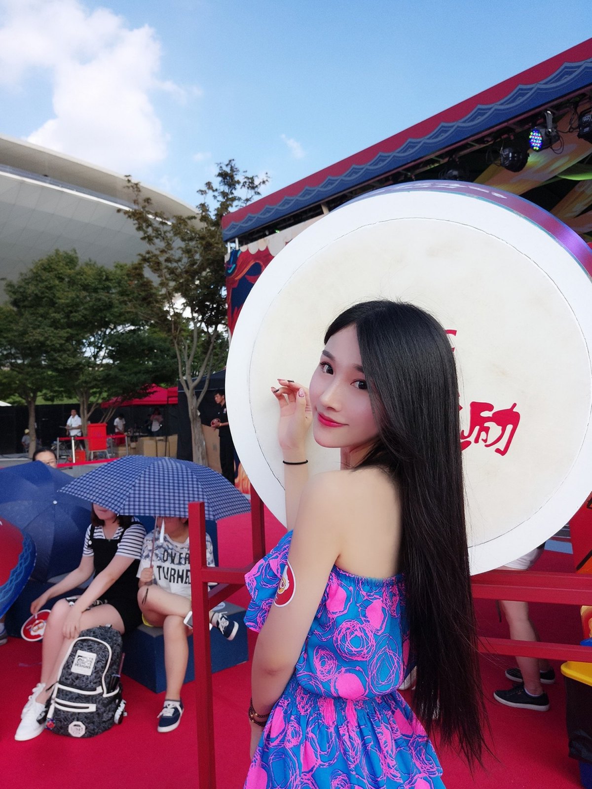 2016电魂游戏展台showgirl美女林亦梦