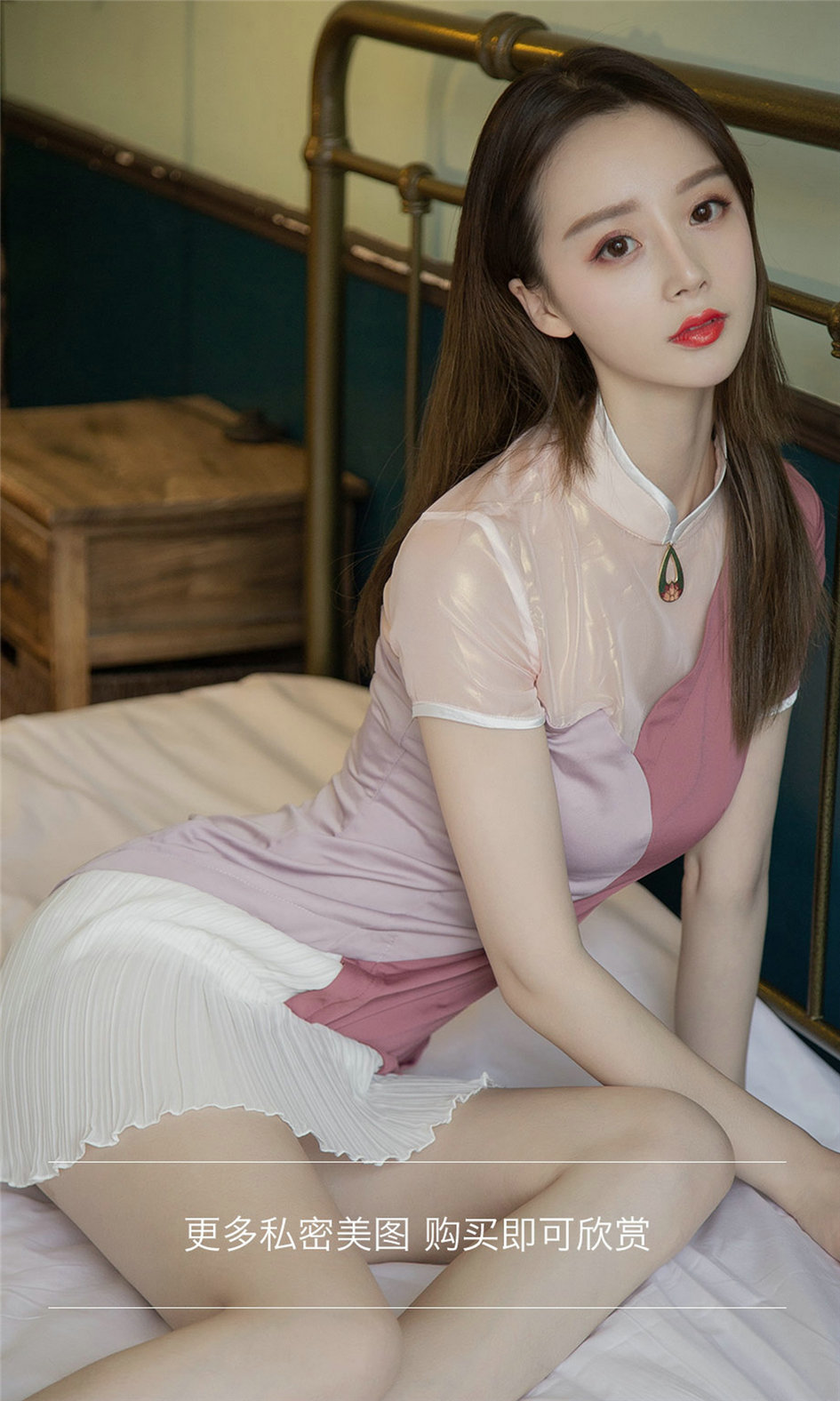 清新单纯少女模特徐肉肉室内美腿玉足性感人体诱惑写真